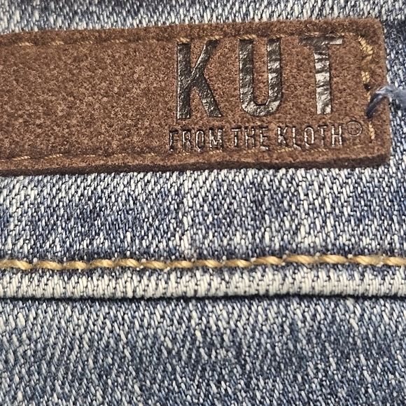 40 KUT FROM THE KLOTH ANKLE SKINNY DISTRESSED JEANS WOMEN'S SIZE 12 - Picture 13 of 13
